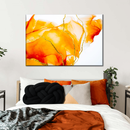 Abstract Orange Spill Wall Art