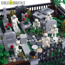 Halloween Cemetary Playset Lego Minifigures Horror Custom Toys