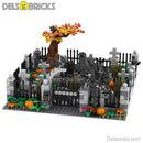 Halloween Cemetary Playset - New Lego Minifigures Horror Custom Toys