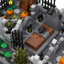 Halloween Cemetary Playset - New Lego Minifigures Horror Custom Toys