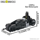 Batman & Batcycle Motorcycle Lego Minifigures Custom Toys