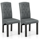 Modern Dining Chair with High Backrest High-density Sponge Cushion