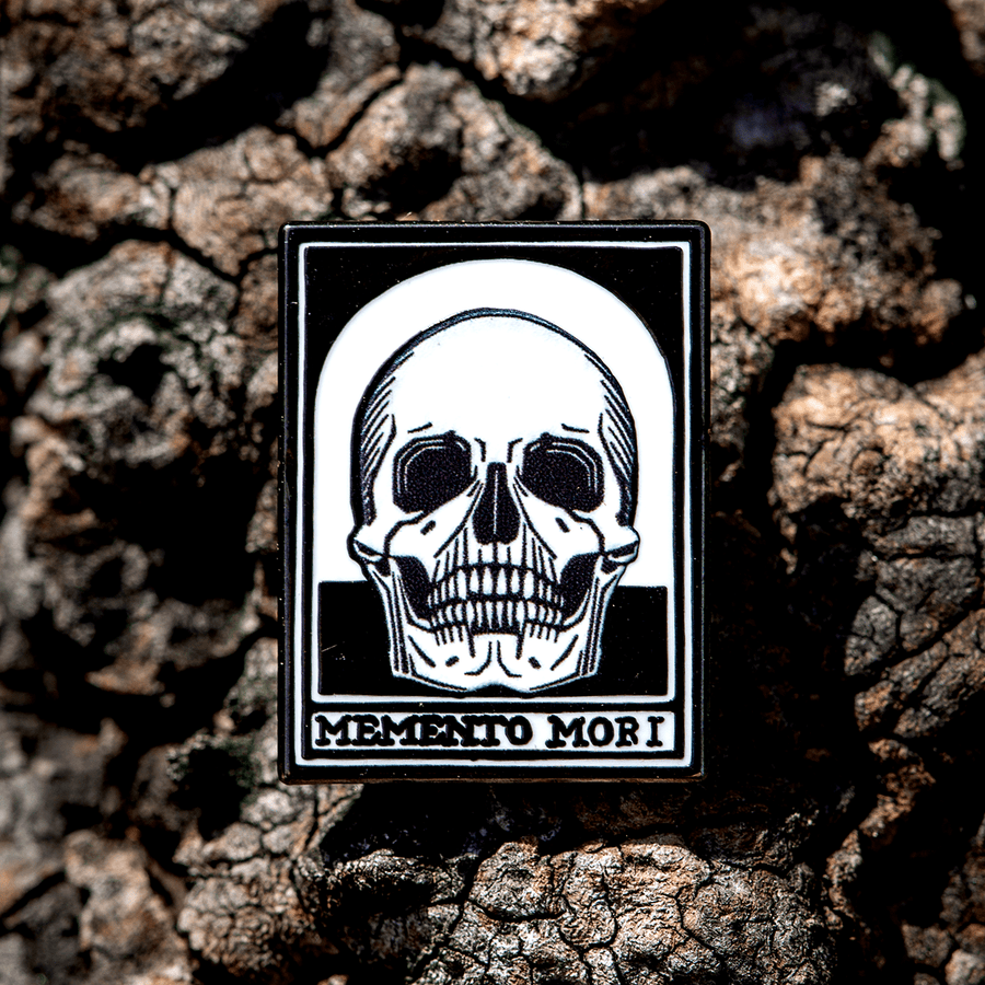 Memento Mori Skull Enamel Pin
