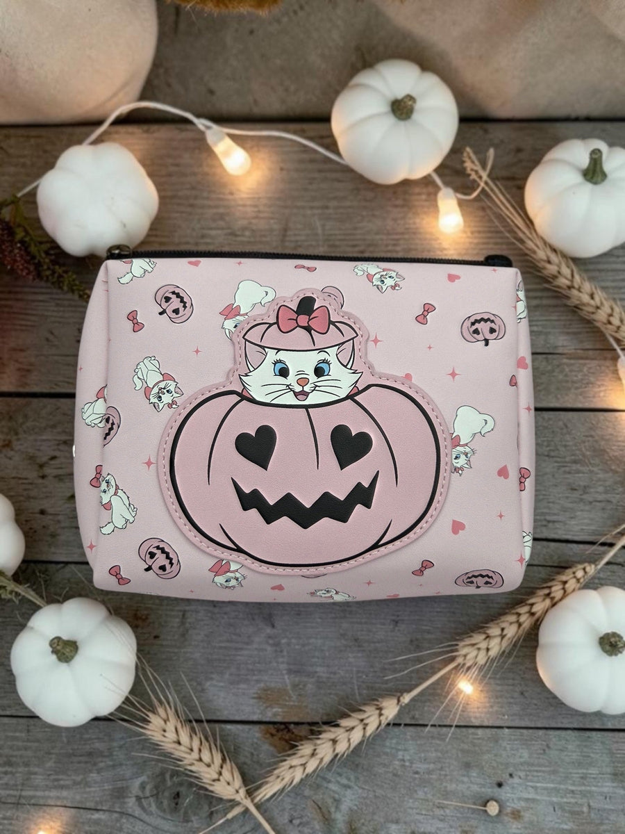 Disney Marie Halloween Cosmetic Travel Pouch
