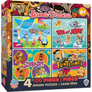 Hanna-Barbera 100 Piece Jigsaw Puzzles 4-Pack