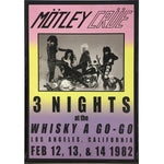 Motley Crue 1982 Show Poster Print