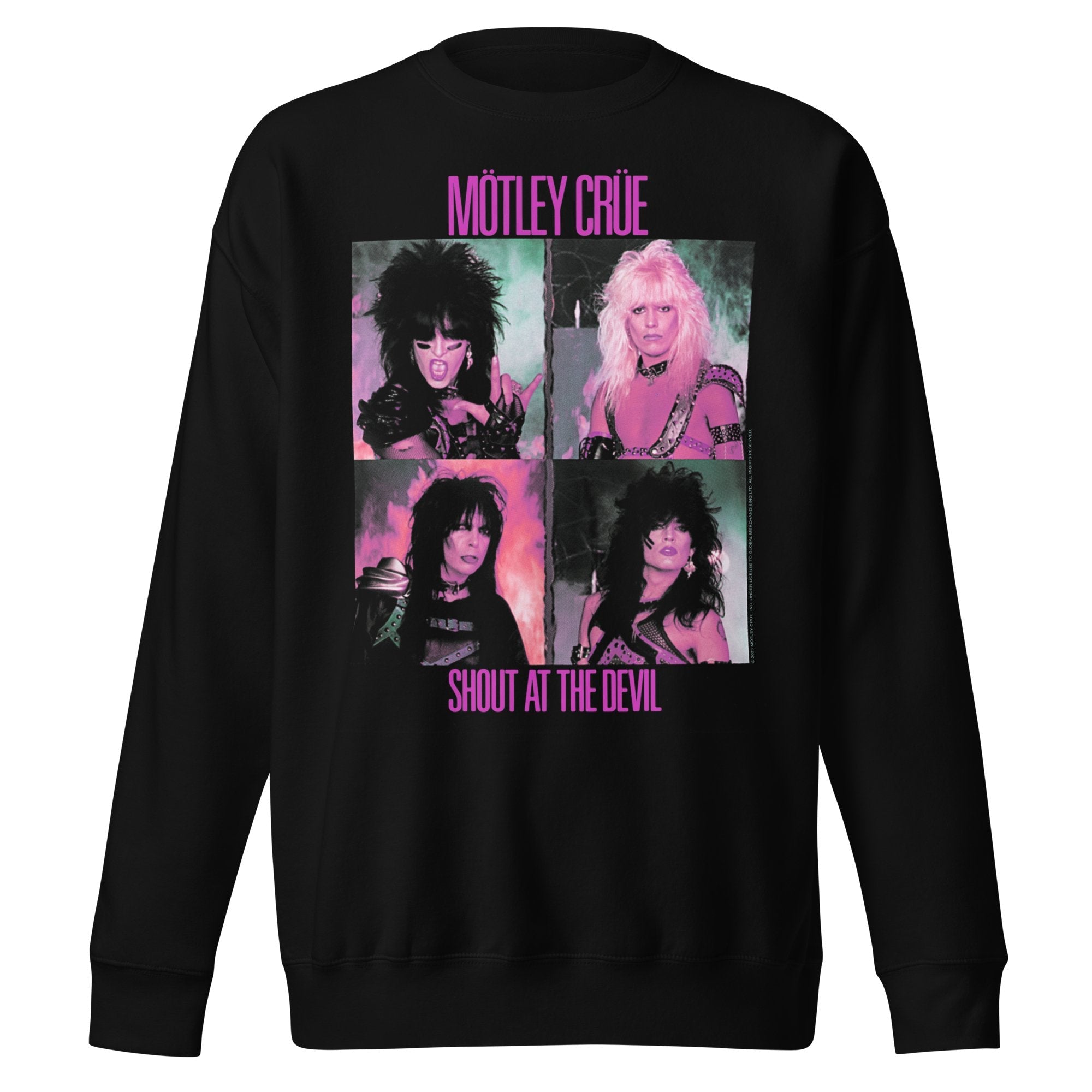 Motley Crue Pink Shout Jumbo Print Sweatshirt – Ralphie's Funhouse