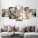 Abstract Floral Elements Wall Art