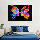 Abstract Butterfly Faces Wall Art