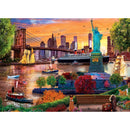 Colorscapes - Lady Liberty Skyline 1000 Piece Jigsaw Puzzle