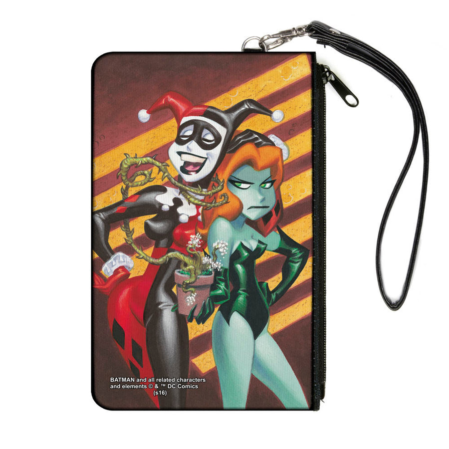 Canvas Zipper Wallet - LARGE - Harley & Ivy Issue #1 Laughing Mad Stripe Cover Pose