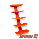 Multicar 5-CAR Shelf for Hot Wheels or 1:64 Vehicles | Space-saving wall mount for Matchbox or Hot Wheels Display | Command strip included