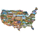 National Parks of America 1000 Piece Shaped Jigsaw Puzzle