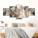 Abstract Floral Elements Wall Art