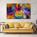 Abstract Tropical Flowers Wall Art