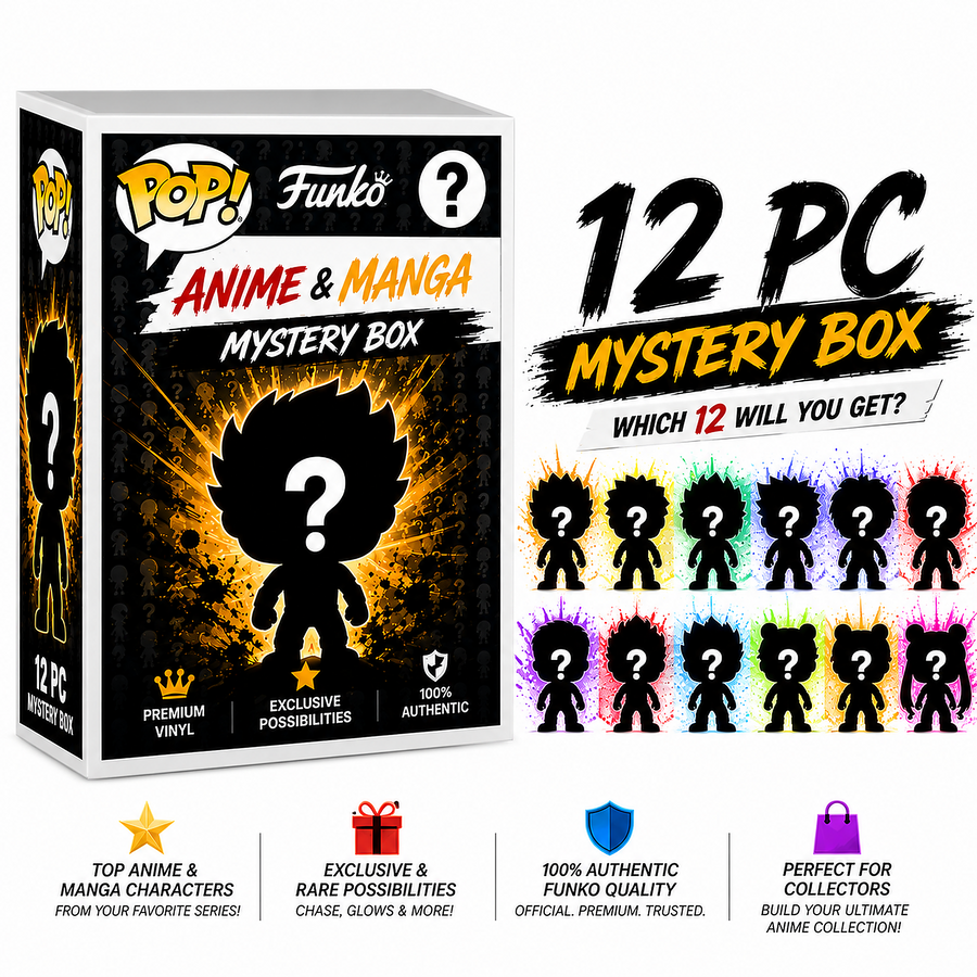 Funko Anime Mystery Blind Box Case | 12-Pack Collectible Funko Pops