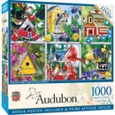 Audubon - Birdhouse Village 1000 Piece Jigsaw Puzzle