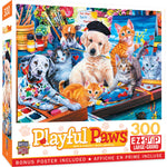 Playful Paws - Arts & Crafts 300 Piece EZ Grip Jigsaw Puzzle