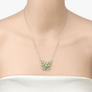 4.65 Carat Genuine Peridot .925 Sterling Silver Necklace