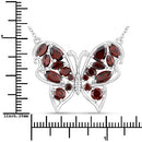 4.60 Carat Genuine Garnet .925 Sterling Silver Necklace