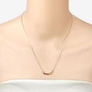 0.32 Carat Genuine Garnet .925 Sterling Silver Necklace