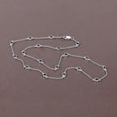 1.98 Carat Genuine Blue Sapphire .925 Sterling Silver Necklace