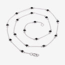 1.98 Carat Genuine Blue Sapphire .925 Sterling Silver Necklace