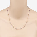 1.62 Carat Genuine Morganite .925 Sterling Silver Necklace