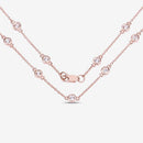 1.62 Carat Genuine Morganite .925 Sterling Silver Necklace