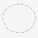 1.62 Carat Genuine Morganite .925 Sterling Silver Necklace