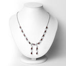 7.65 Carat Genuine Garnet .925 Sterling Silver Necklace