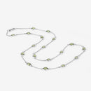 6.30 Carat Genuine Peridot .925 Sterling Silver Necklace