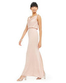 Adrianna Papell Blouson Cowlneck Gown