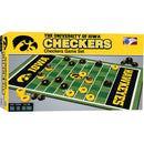 Iowa Hawkeyes Checkers Board Game