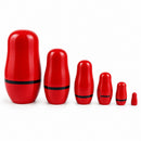Set of 6 Santa with Christmas Gifts Wooden Nesting Dolls 5.5 Inches