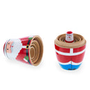 Set of 5 Santa and Snowmen Wooden Nesting Dolls 5.5 Inches