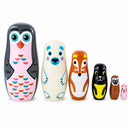 Set of 6 Animals Wooden Nesting Dolls
