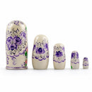 Set of 5 Orthodox Church Wooden Nesting Dolls 7 Inches