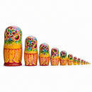 Set of 15 Cartoon Wooden  Nesting Dolls 13 Inches