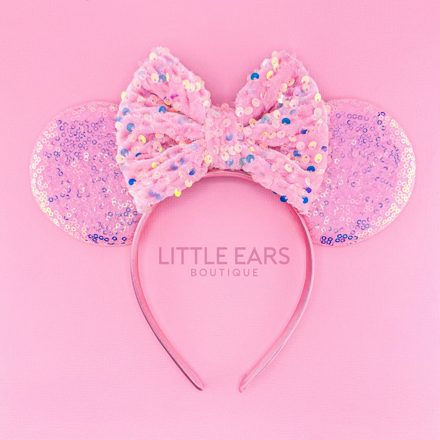 Pink Sequin Ears