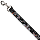 Dog Leash - Joker BRILLIANTLY TWISTED PSYCHO 2-Poses/Cards Black/Grays