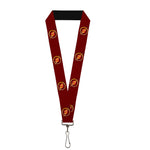 Lanyard - 1.0" - The Flash Logo5 Burgundy Golds