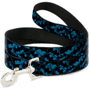 Dog Leash - Bat Signals Stacked Blue/Black