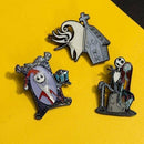 Loungefly Nightmare Before Christmas 3-Piece Pin Set - Entertainment Earth Exclusive
