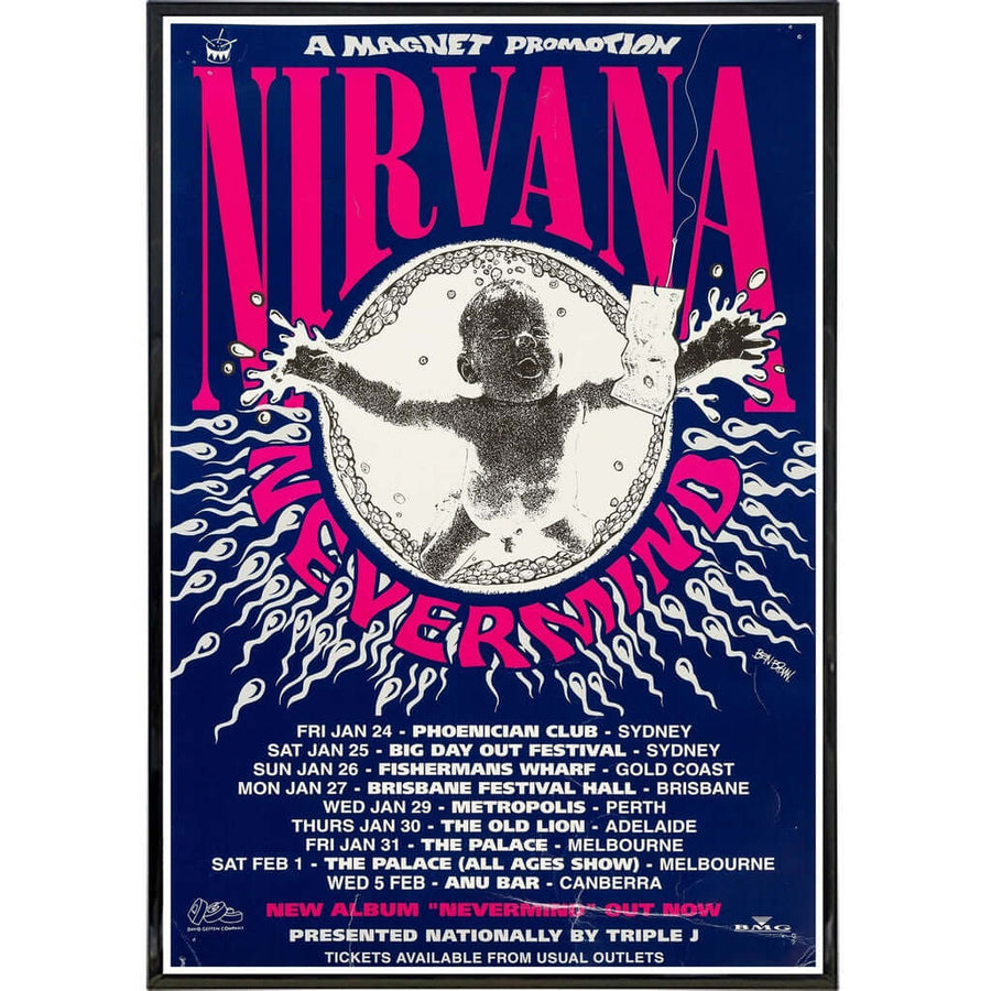 Nirvana Show Poster Print Print The Original Underground 