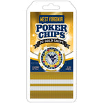 West Virginia Mountaineers 20 Piece Poker Chips