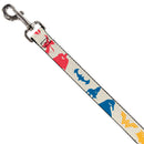 Dog Leash - DC League of Super-Pets Superhero with Pets and Logos Silhouette White/Multi Color