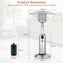 11 000 BTU Portable Tabletop Propane Patio Standing Heater