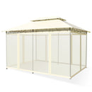 10 Feet x 13 Feet Tent Canopy Shelter with Removable Netting Sidewall