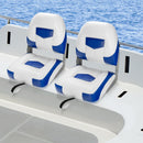 Set of 2 Folding Low Back Fishing Boat Seat